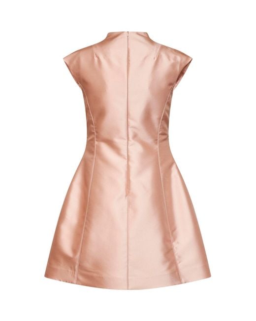 Blanca Vita Pink Powder Taffeta Alinka Mini Dress
