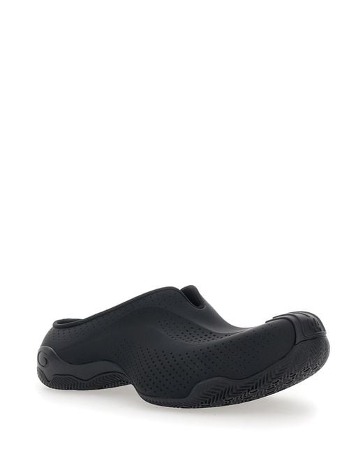 Balenciaga Black Mule Basketball Slip-On Tech Fabric Polyurethane for men