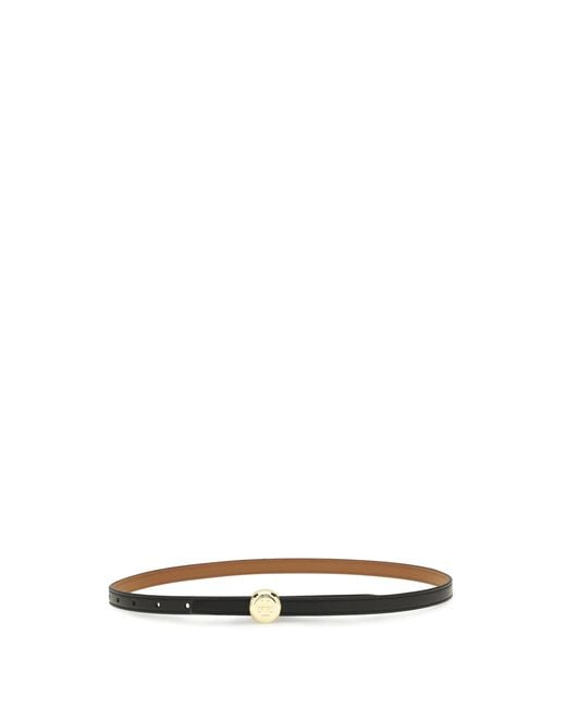 Tory Burch White Reversible Romy Belt Calf Leather Bos Taurus E Braces