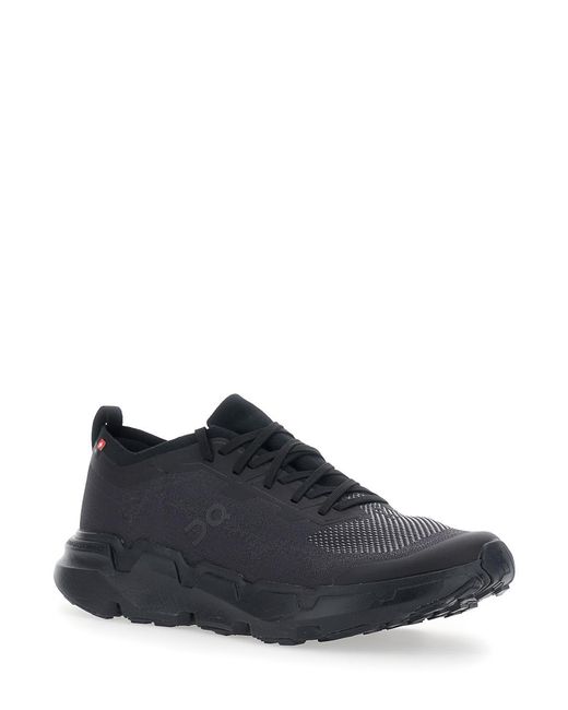 On Shoes Black Sneakers Cloudsoma Tech Fabric Trainers for men