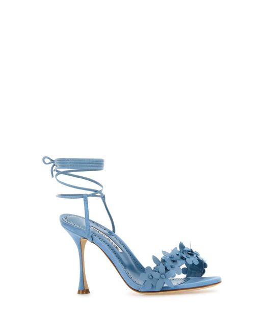 Manolo Blahnik Blue Sandals