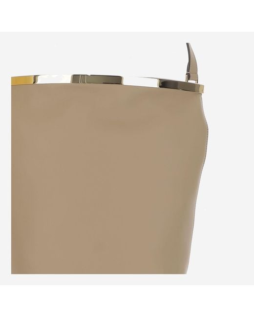 Tod's Natural Small Leather Bucket Bag Calfskin Handbags
