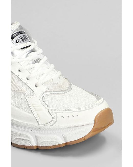 Golden Goose Deluxe Brand White Lightstar Sneakers
