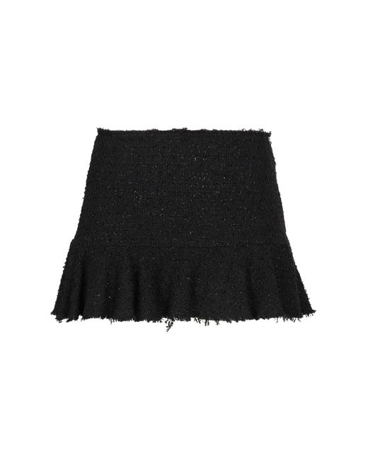Blumarine Black Knitted Lurex Skirt Viscose