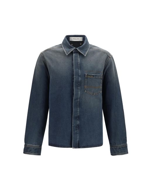 Golden Goose Deluxe Brand Blue Journey Denim Shirt for men