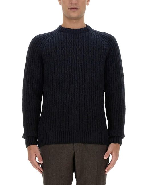 Brioni Blue Cashmere Sweater for men