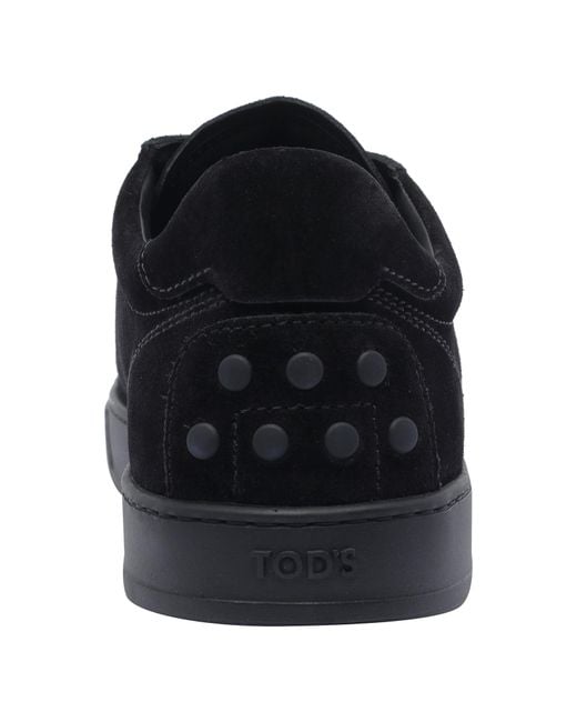 Tod's Black Nabuk Sneakers for men