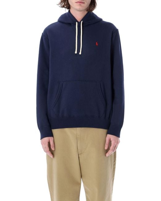 Polo Ralph Lauren Classic Hoodie in Blue for Men | Lyst