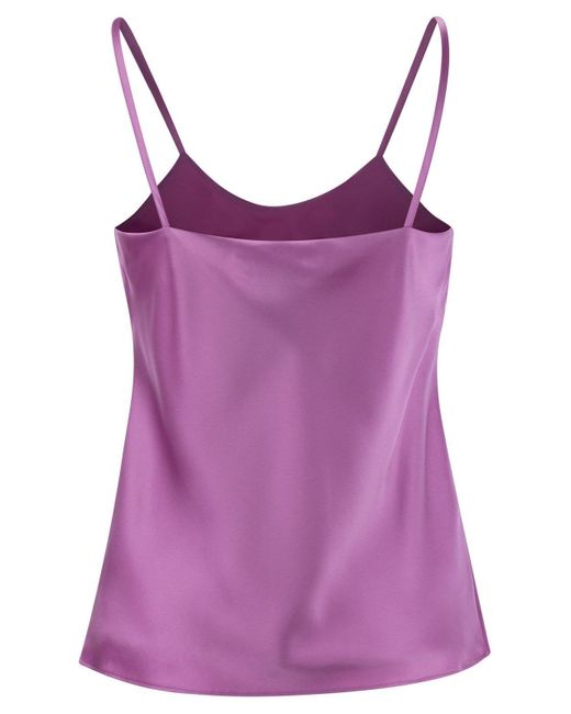 Max Mara Purple Niagara - Silk Slip Top