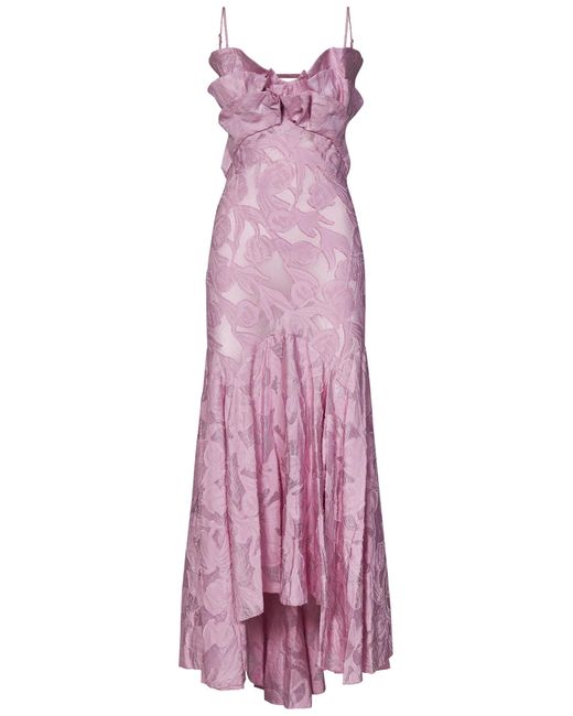 Maria Lucia Hohan Purple Klair Midi Dress