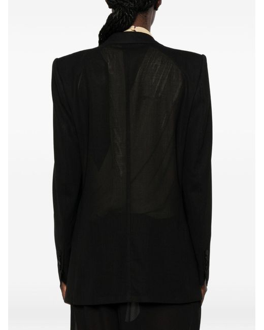 Tom Ford Black Jacket Double-Breasted Wool