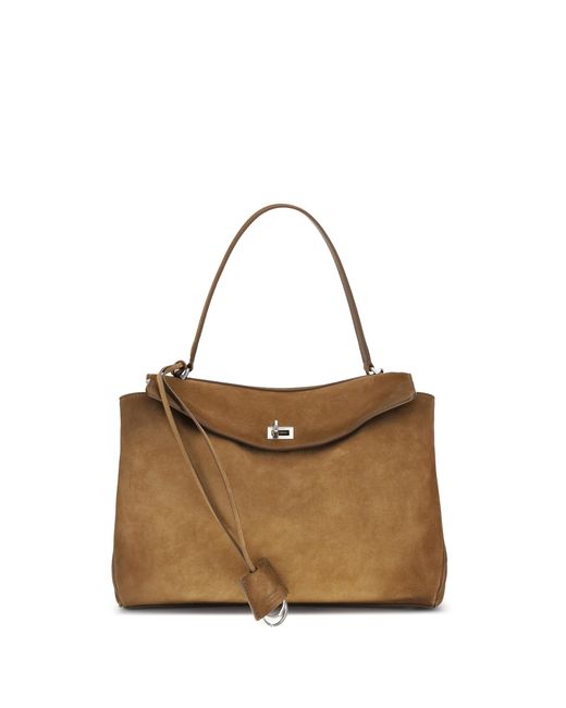 Balenciaga Brown Medium Rodeo Bag Calf Leather Bos Taurus Shoulder
