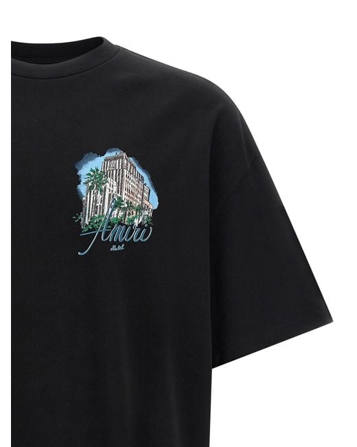 Amiri Black Hotel' T-Shirt for men