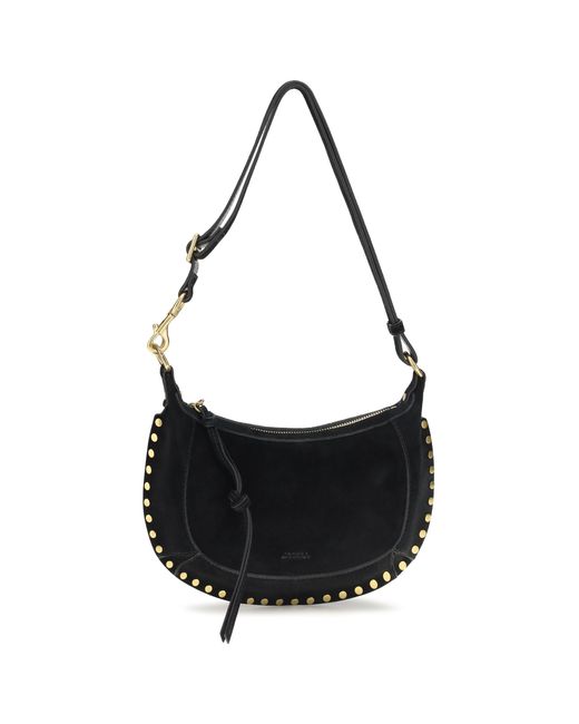 Isabel Marant Black Oskan Moon Shoulder Bag Calf Leather Bos Taurus