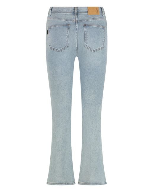 Haikure Blue Formentera 5-Pocket Flared Jeans Cotton