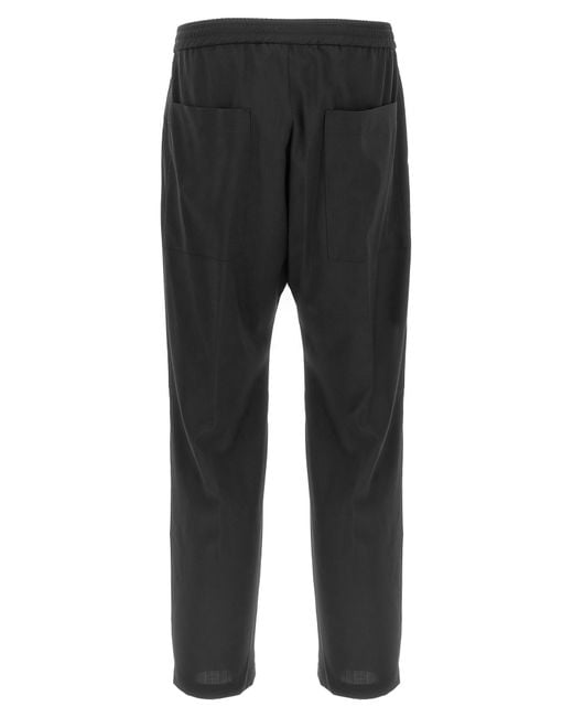 Barena Black Bativoga Pants for men