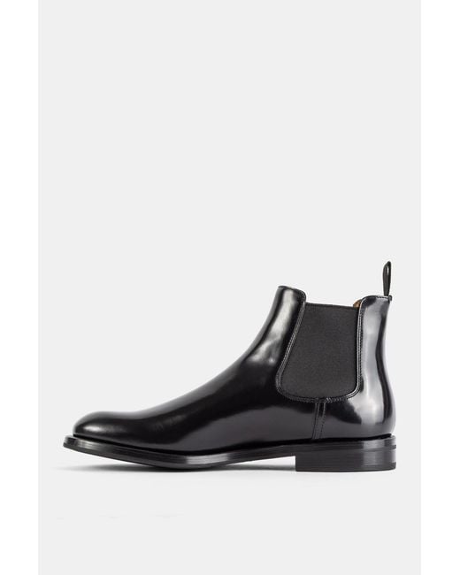 Church's Black Bottines Monmouth En Cuir De Veau Poli Noir Boot