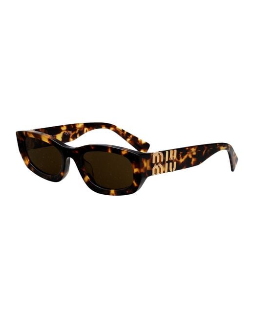 Miu Miu Brown Sunglasses 0Mu B04S Acetate