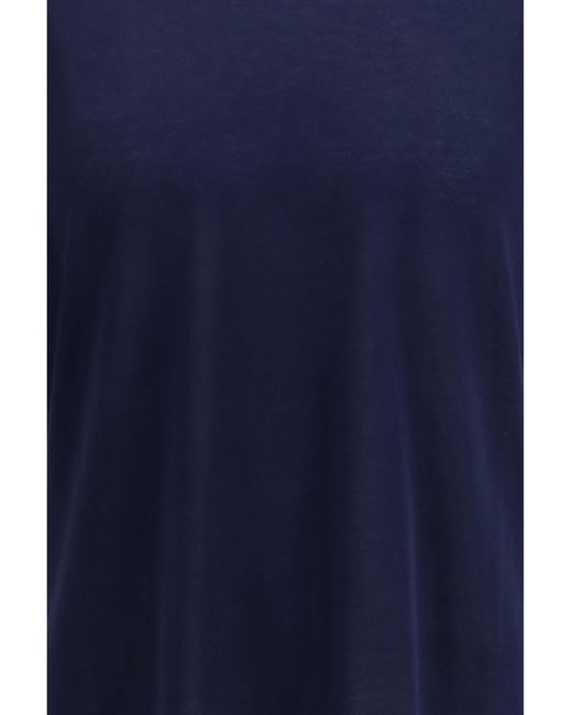 Cruna Blue Cotton Knitted T-Shirt T-Shirts for men