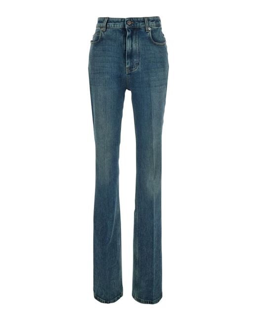 Balenciaga Blue Jeans High Waist Cotton