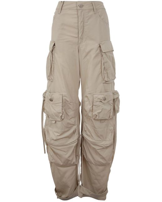 The Attico Natural Fern Nylon Long Pants Clothing