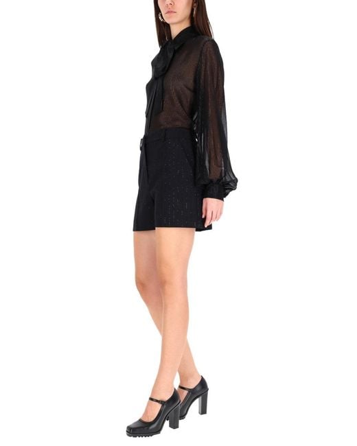 Max Mara White Shorts Siberia Virgin Wool