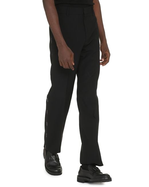 Givenchy Black Tailored Wool Trousers for men