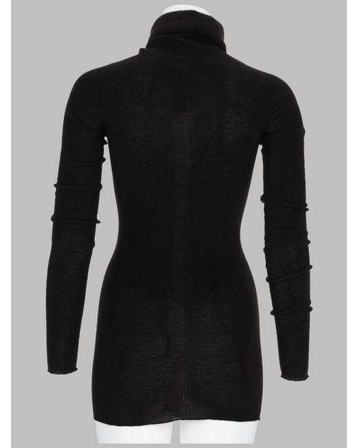 Rick Owens Black Sheath Jumper Wool New Jumpers
