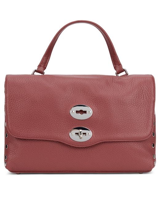 Zanellato Red Shoulder Bag Postina Calfskin Handbags