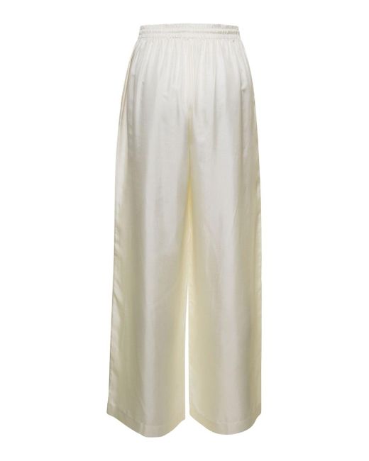 Rohe White Wide Leg Trousers