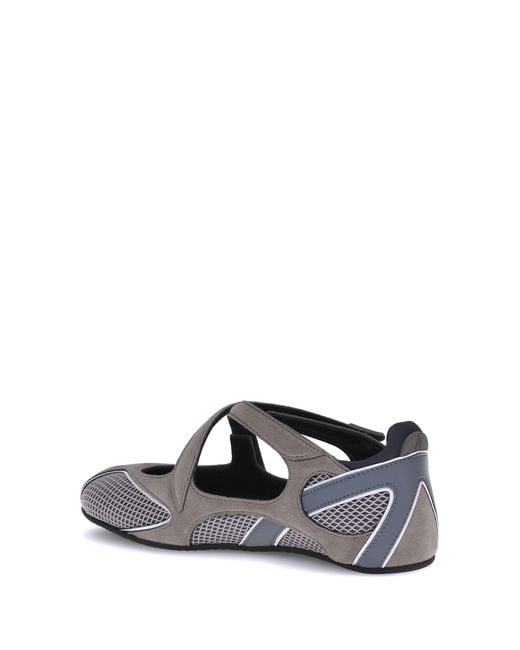 The Attico White Nomad Ballerinas