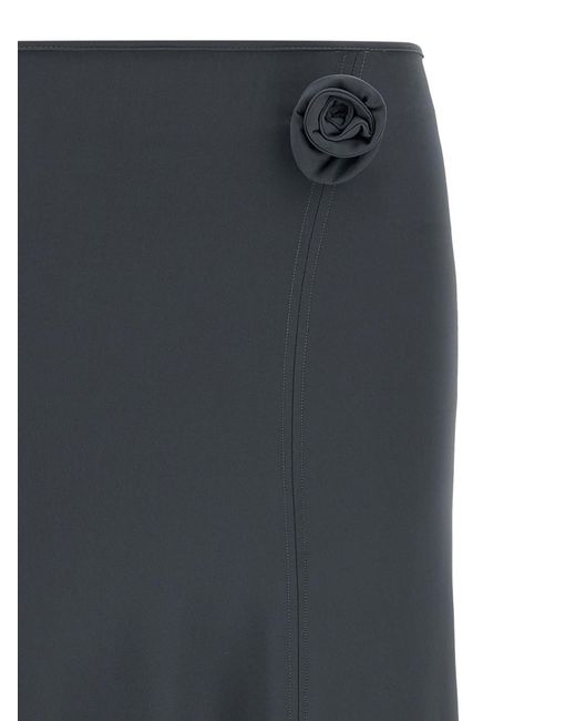 Coperni Gray Polyamide Midi Skirt