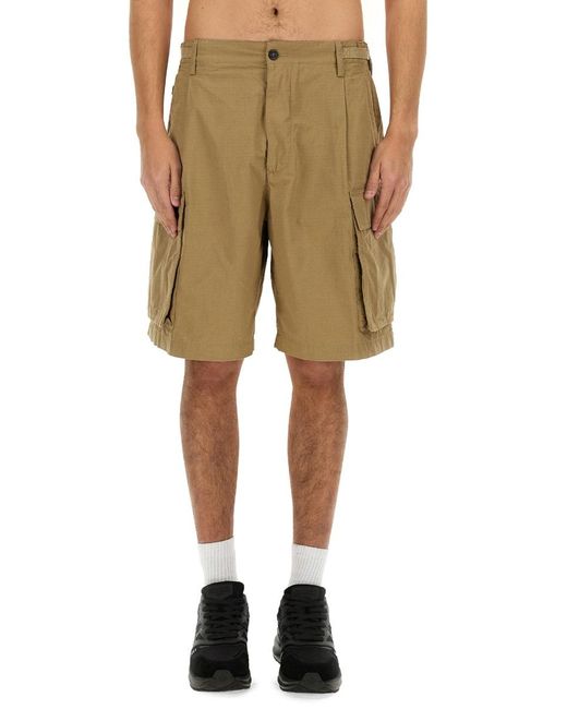 DSquared² Natural Bermuda Cargo Shorts Cotton for men