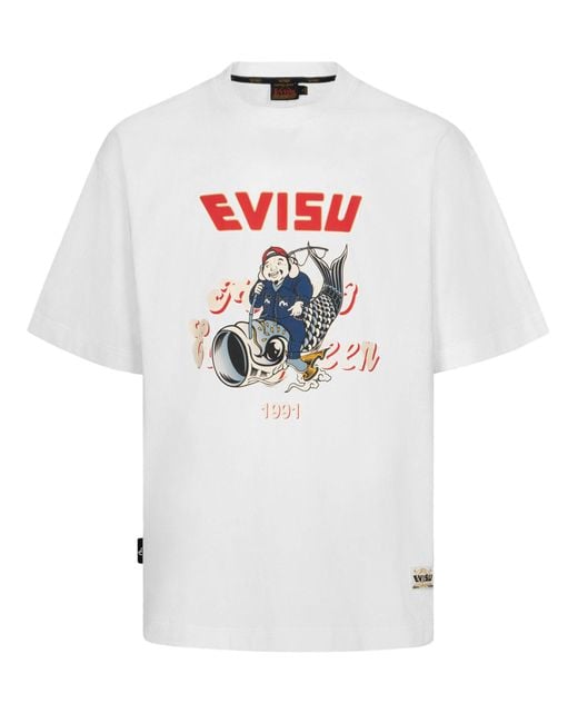 Evisu White T-Shirts And Polos for men