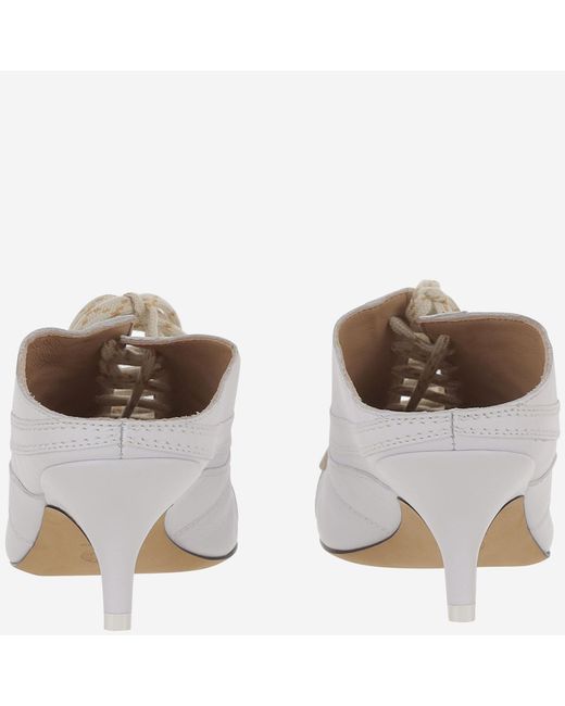 Dries Van Noten Metallic Leather Heeled Mules