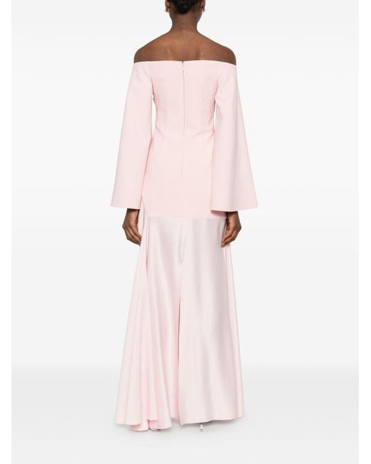 Solace London Pink Rina Maxi Dress