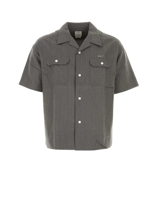 Visvim Gray Wool Blend Caban Work Shirt for men