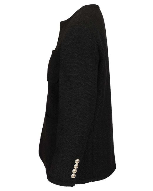 DUNST Black Tweed Jacket Shell: Cotton