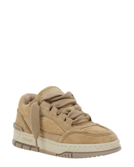 Axel Arigato Natural 'Area Lo' Low Top Sneakers With Logo Patch On The Tongue And Chunky Sole