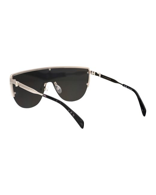 Alexander McQueen Am0457s Sunglasses in Gray for Men | Lyst