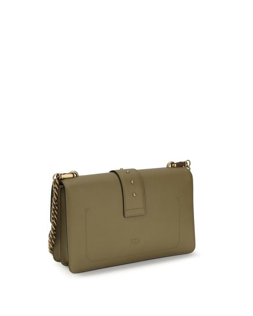 Pinko Green One Simply Love Bag Shoulder Calf Leather Bos Taurus