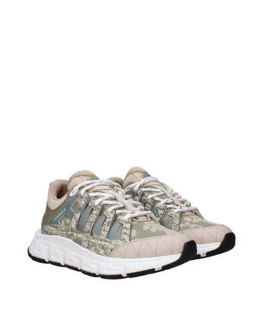 Versace Gray Odissea Lowtop Sneakers for men