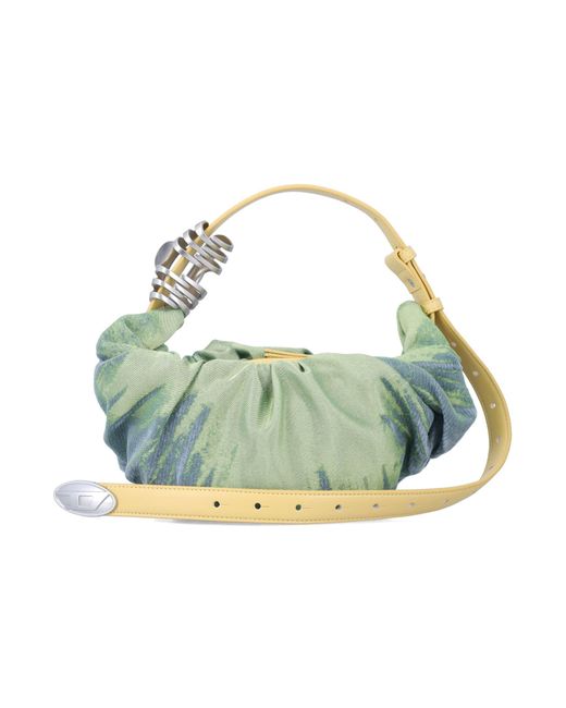 DIESEL Green Grab-D Hobo S Shoulder Bag