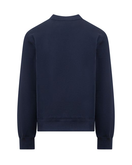 Dolce & Gabbana Blue Sweatshirt With Logo for men