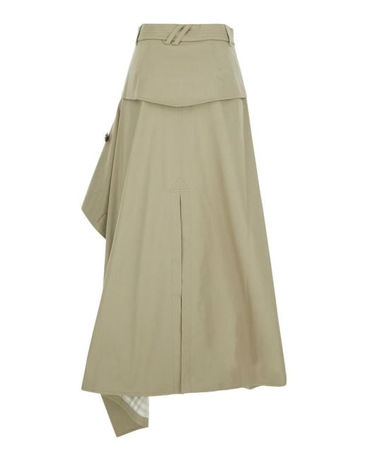 Burberry Natural Skirt Heather Cotton