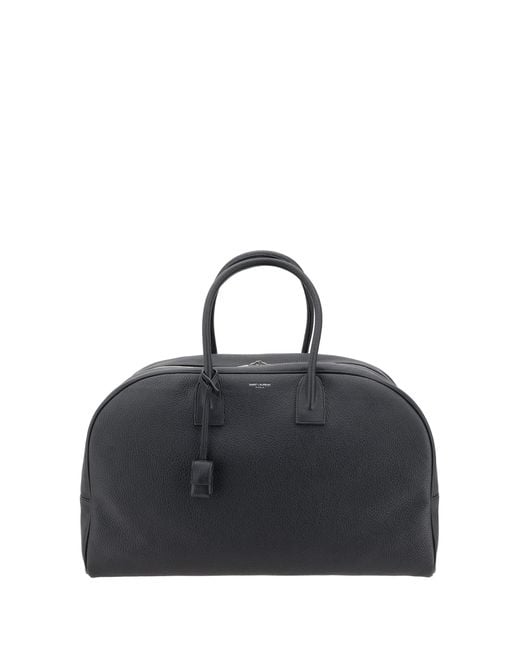 Saint Laurent Black Bowling Travel Bag for men