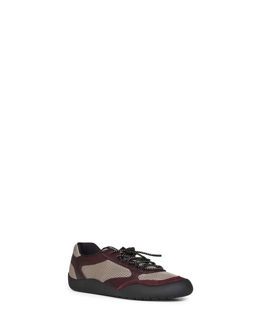 Prada White Sneakers Speedrock Clay/Burgundy for men