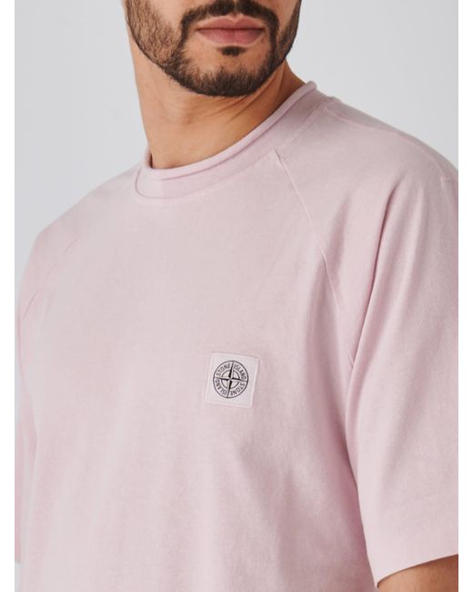 Stone Island Pink T-Shirt T-Shirt for men