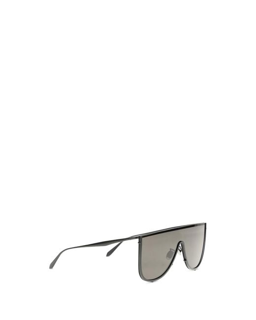 Alaïa Gray Sunglasses Mask Metal