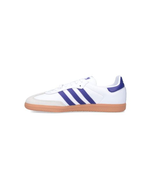 Adidas Blue Samba Og Sneakers
